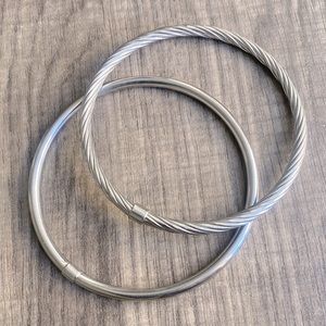 9SQ stainless steel bangles